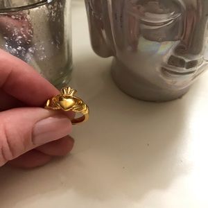 Gold Claddagh ring